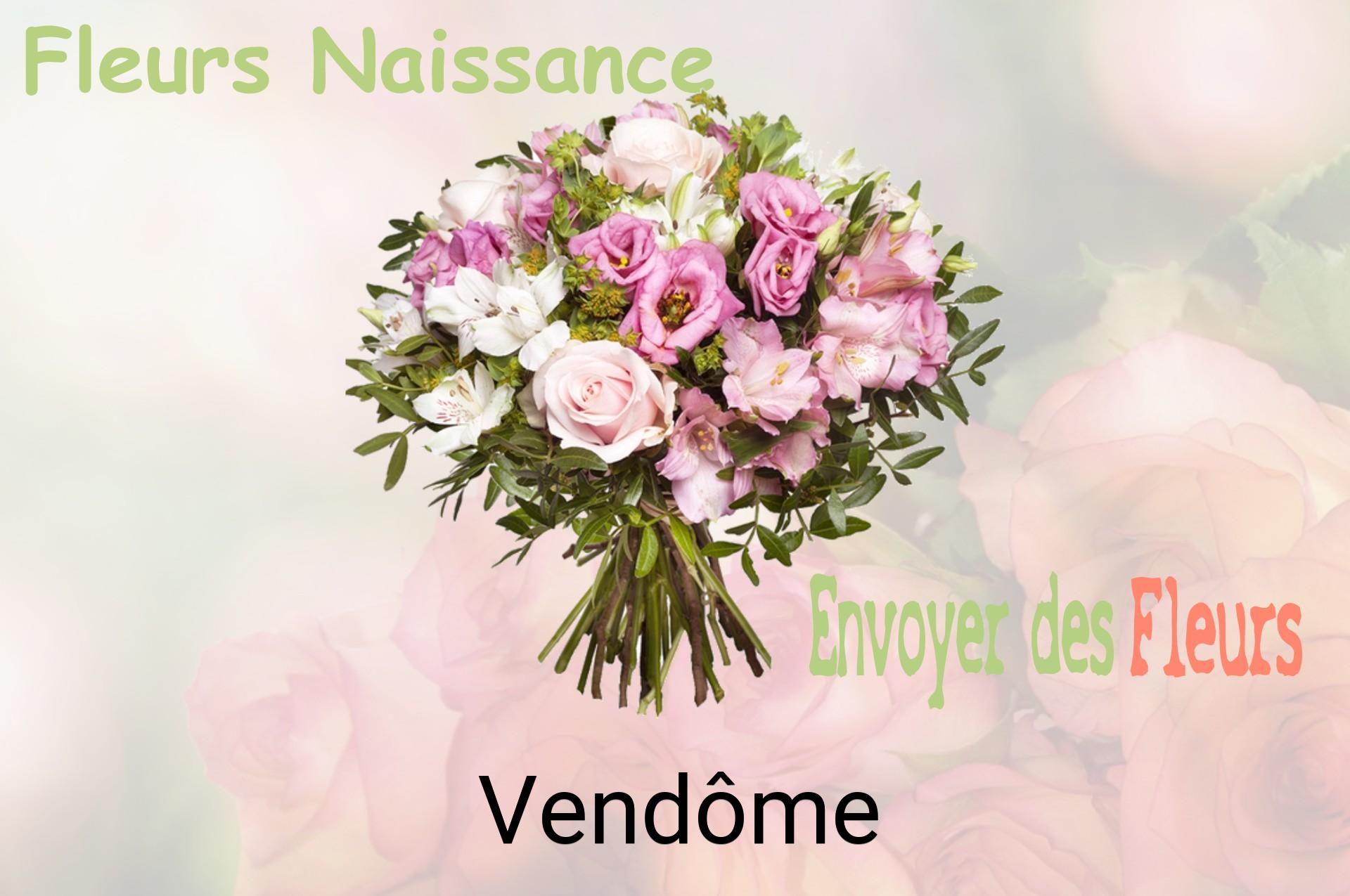 Bouquet de fleurs de naissance livré à Vendôme
